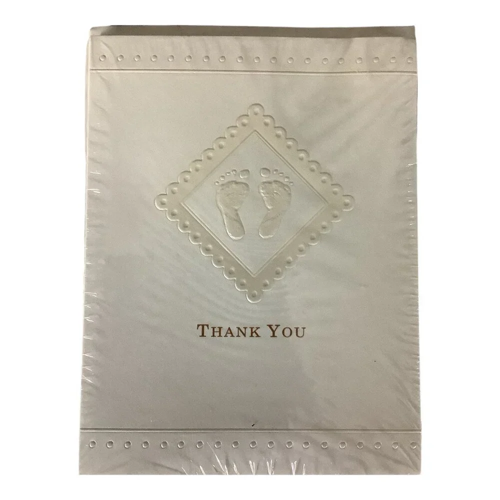 American Greetings Thank You Cards With Envelopes 7 Packs Footprint Design Blank